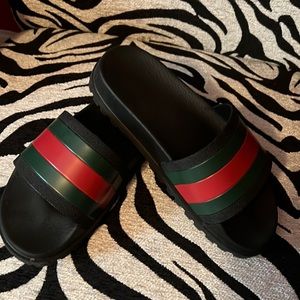 Gucci slides. Worn a few times but in great condition. No scuffs or marks